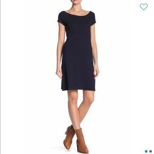 Philosophy wide neck scoop dress. Dark blue NWT